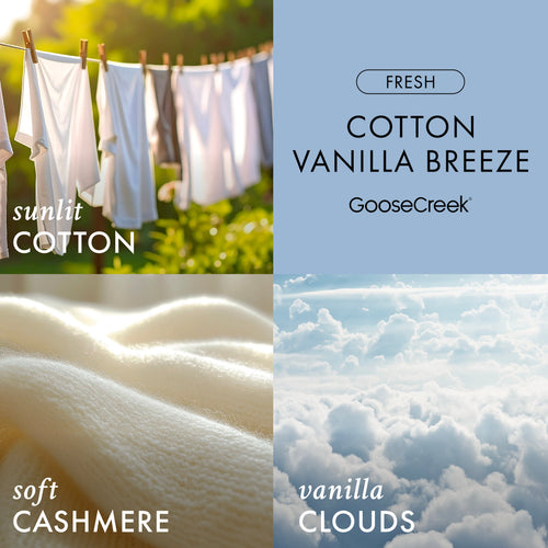 Cotton Vanilla Breeze 3-Wick Candle