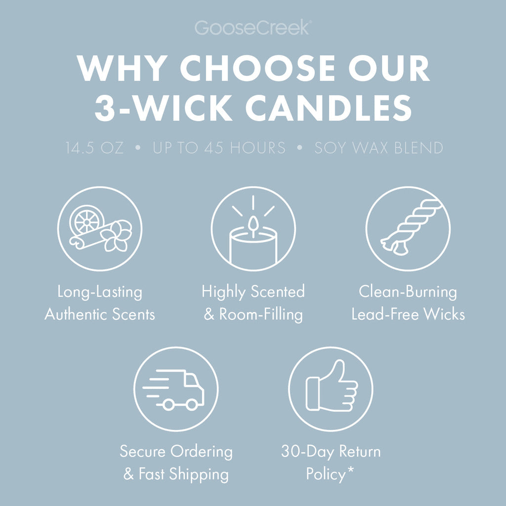 Cotton Vanilla Breeze 3-Wick Candle