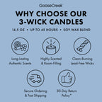 Cotton Vanilla Breeze 3-Wick Candle