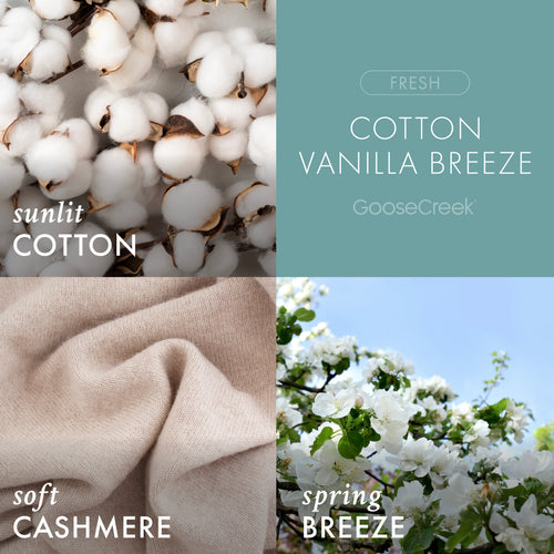Cotton Vanilla Breeze Odor Eliminating 7oz Single Wick Candle