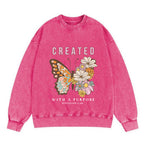 Created With A Purpose Christian Washed Sweatshirt