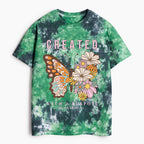 Created With A Purpose Christian Heavy Cotton Tie Dye T-Shirt