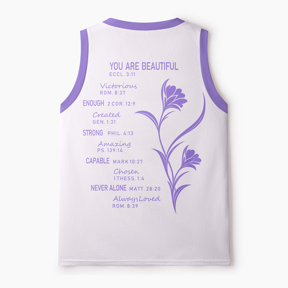 Created With Purpose Christian Mesh Jersey Tank Top