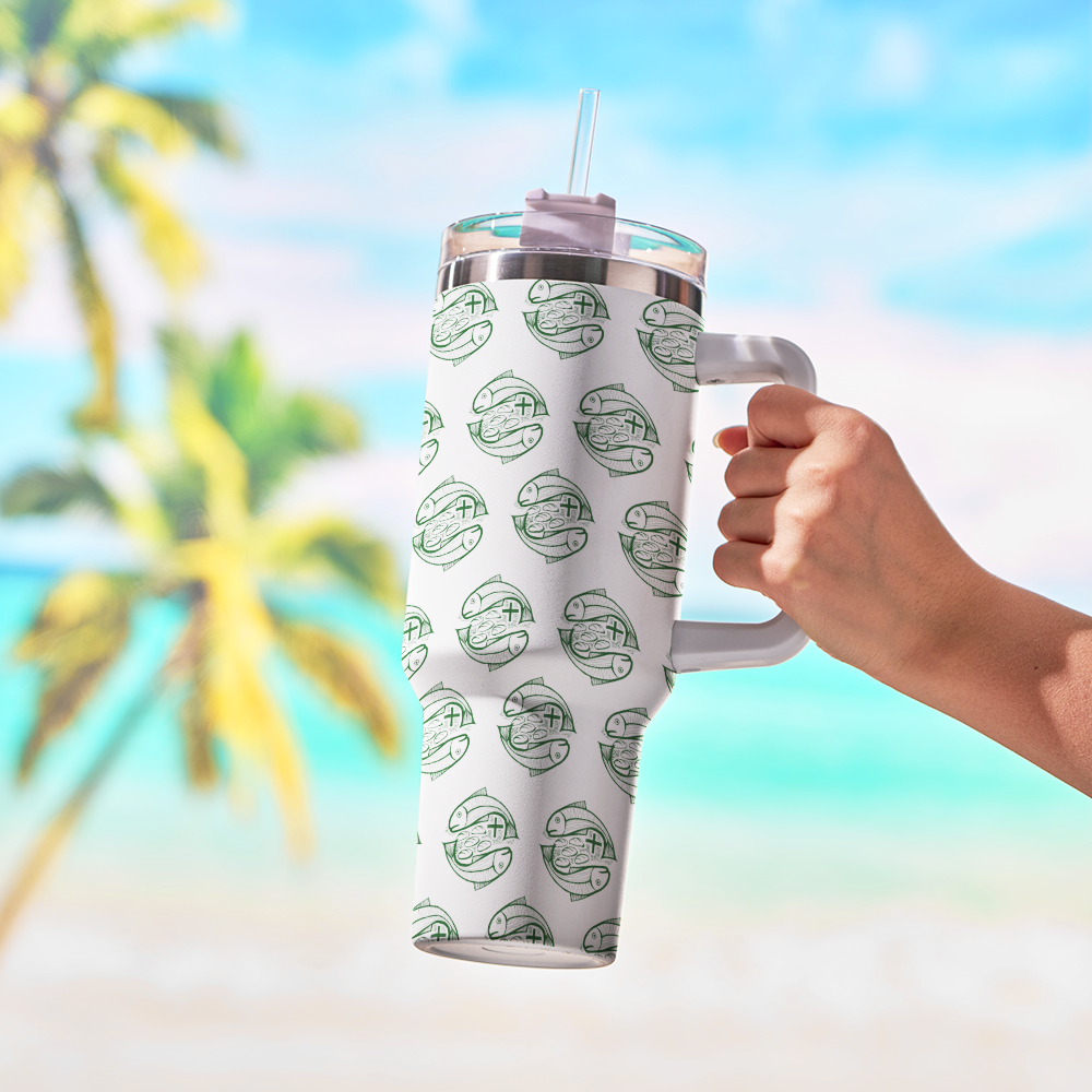 Fish And Bread Christian 40OZ Tumbler