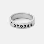 Cross And Chosen Christian 925 Sterling Silver Ring