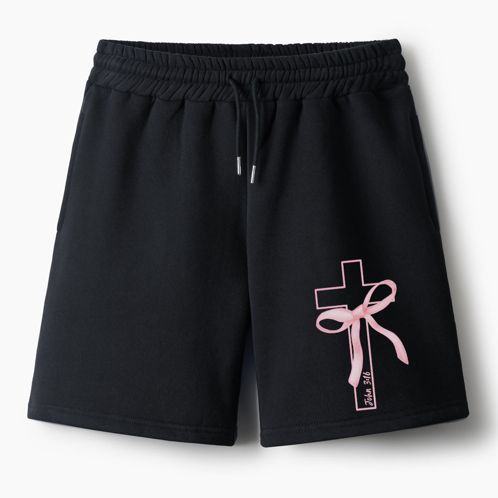 Cross Christian Fleece Shorts