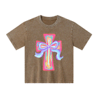 Cross Christian Kid Washed T-Shirt