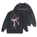 Cross Christian Washed Sweatshirt