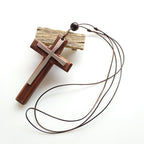 Cross Pendant Sweater-Style Necklace