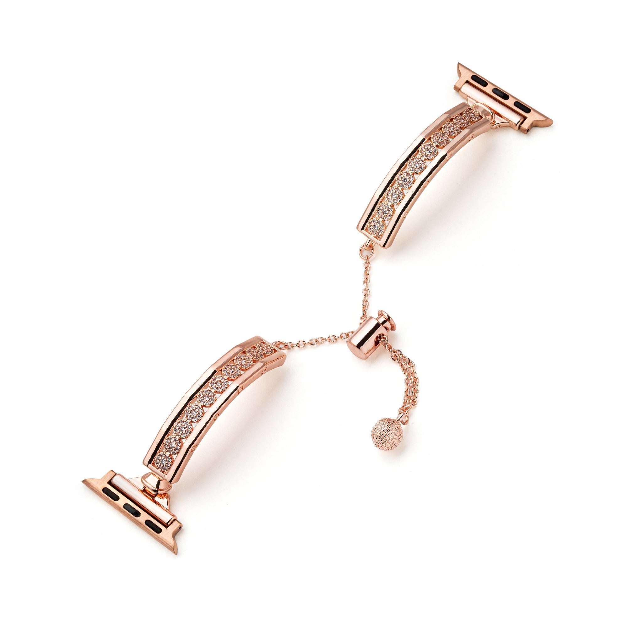 Pav¨¦ Crystal Metal Watch Band