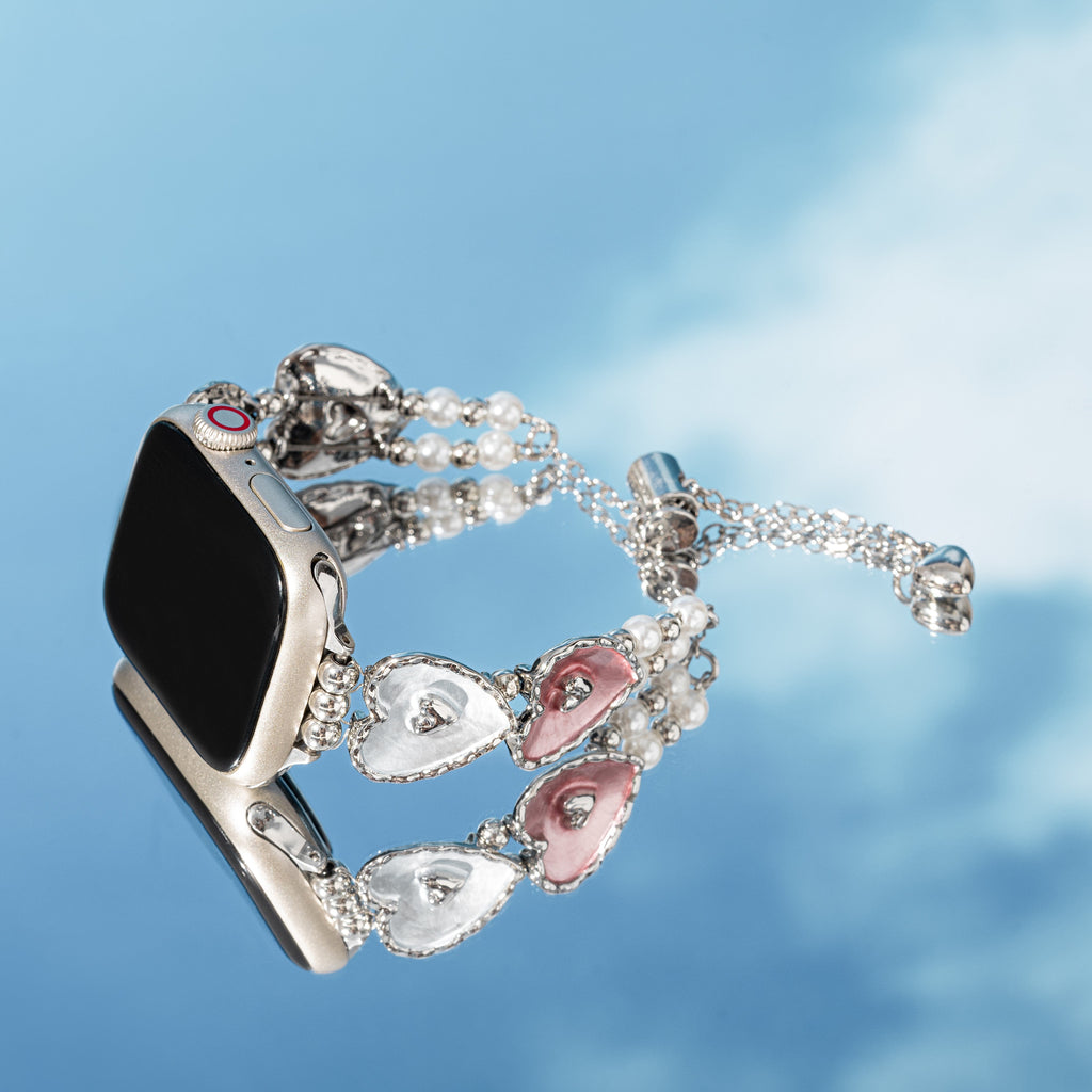 Love Spread Pearl Jewelry Watch Band for Apple Watch