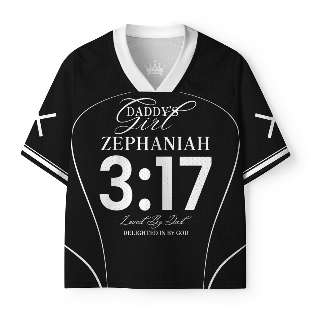 Daddy's Girl Loved By God Christian Kid Mesh Jersey