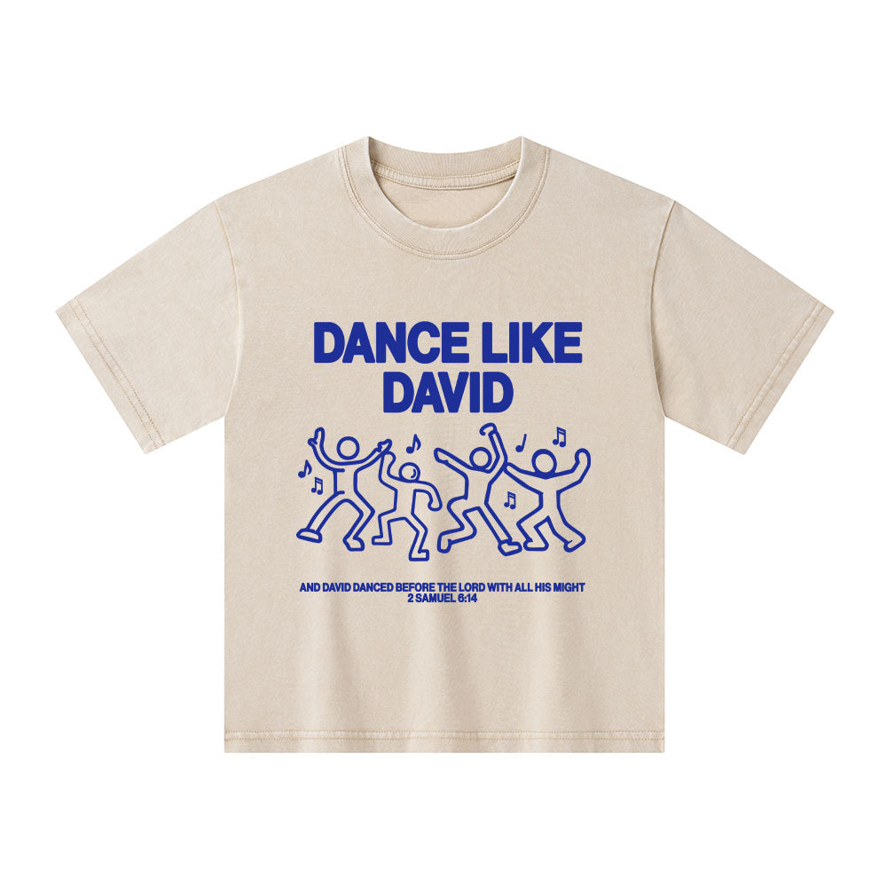 Dance Like Daivd Christian Kid Washed T-Shirt
