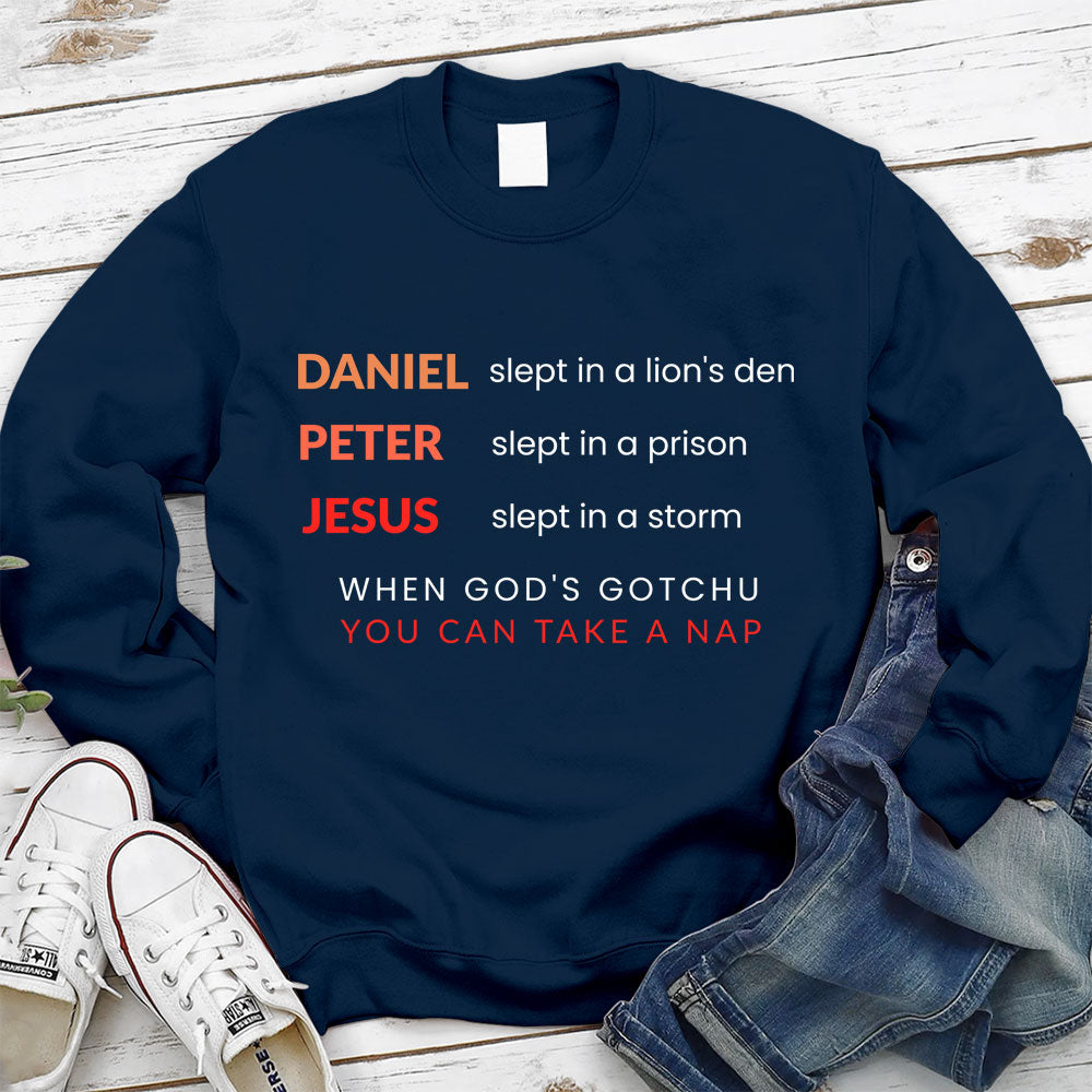 Daniel Slept In A Lion¡®s Den Christian Sweatshirt