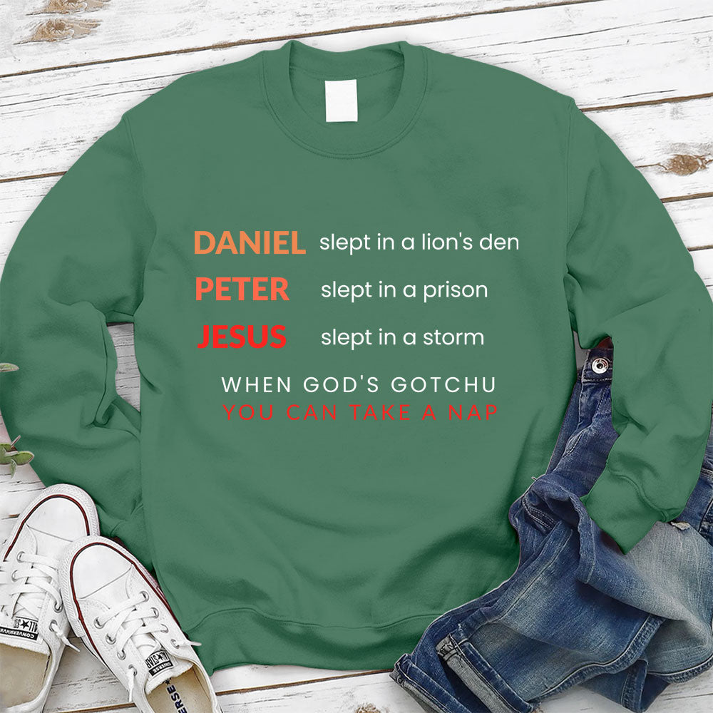Daniel Slept In A Lion¡®s Den Christian Sweatshirt
