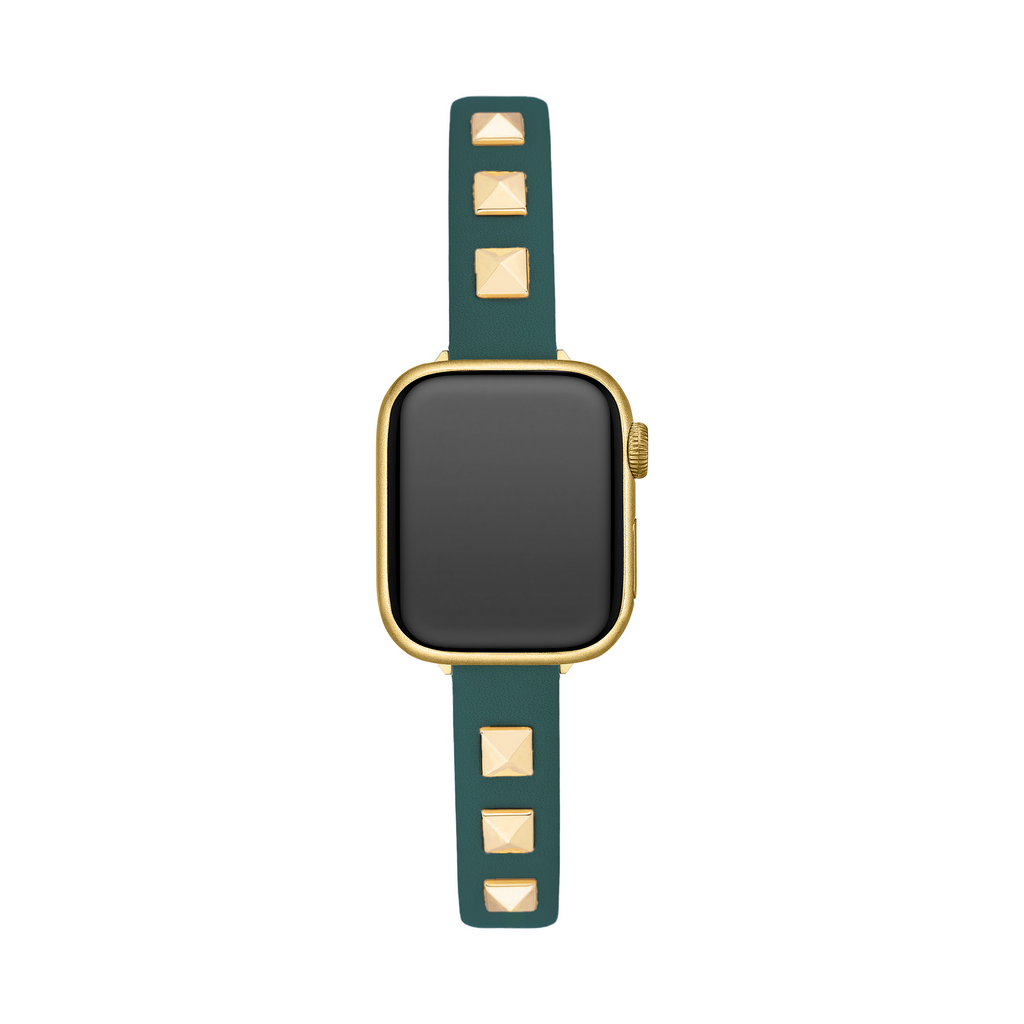 Chic Rivet-Studded Leather Watch Band for Apple Watch
