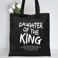 Daughter Of The King Christian Canvas Tote Bag