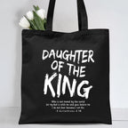 Daughter Of The King Christian Canvas Tote Bag