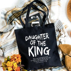 Daughter Of The King Christian Canvas Tote Bag