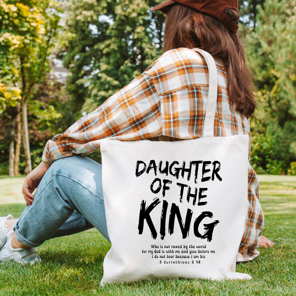 Daughter Of The King Christian Canvas Tote Bag