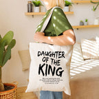 Daughter Of The King Christian Canvas Tote Bag