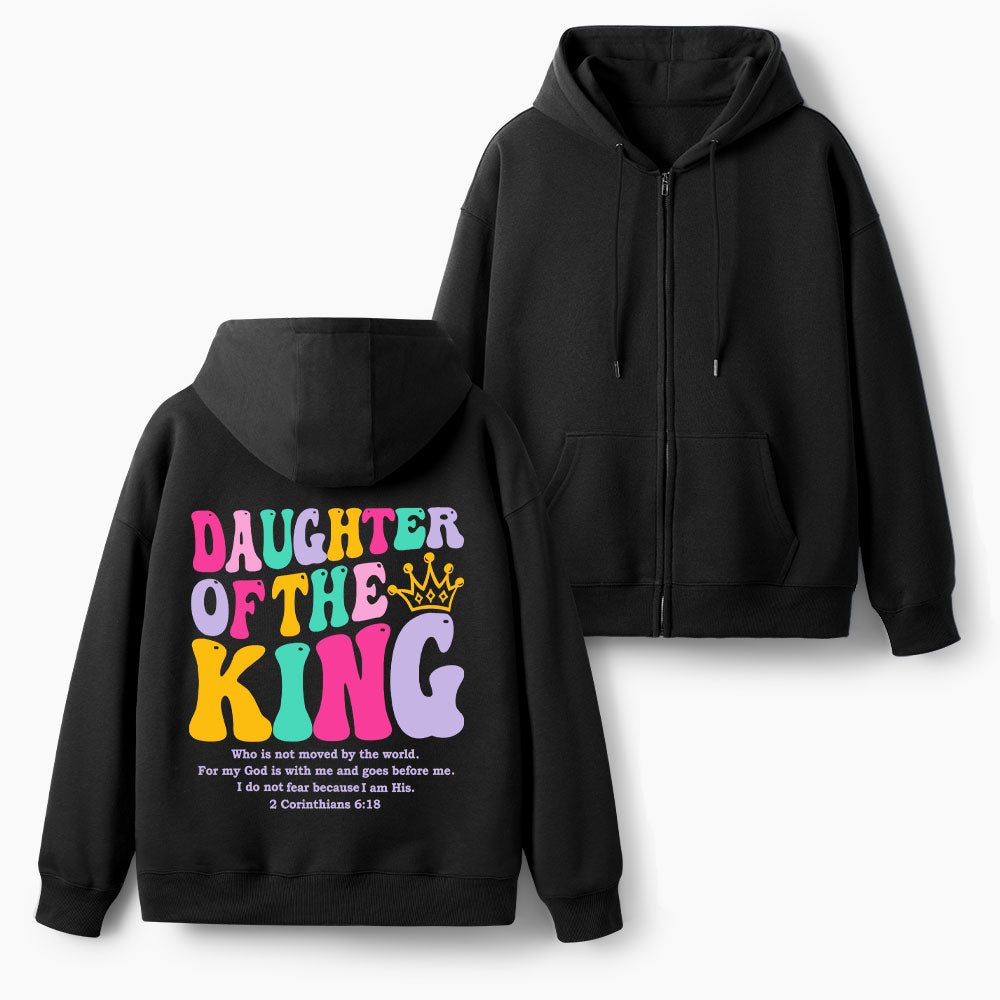 Daughter Of The King Christian Fleece-Lined Full-Zip Hoodie