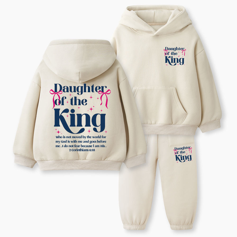 Daughter Of The King Christian Kid Fleece Hoodie Set