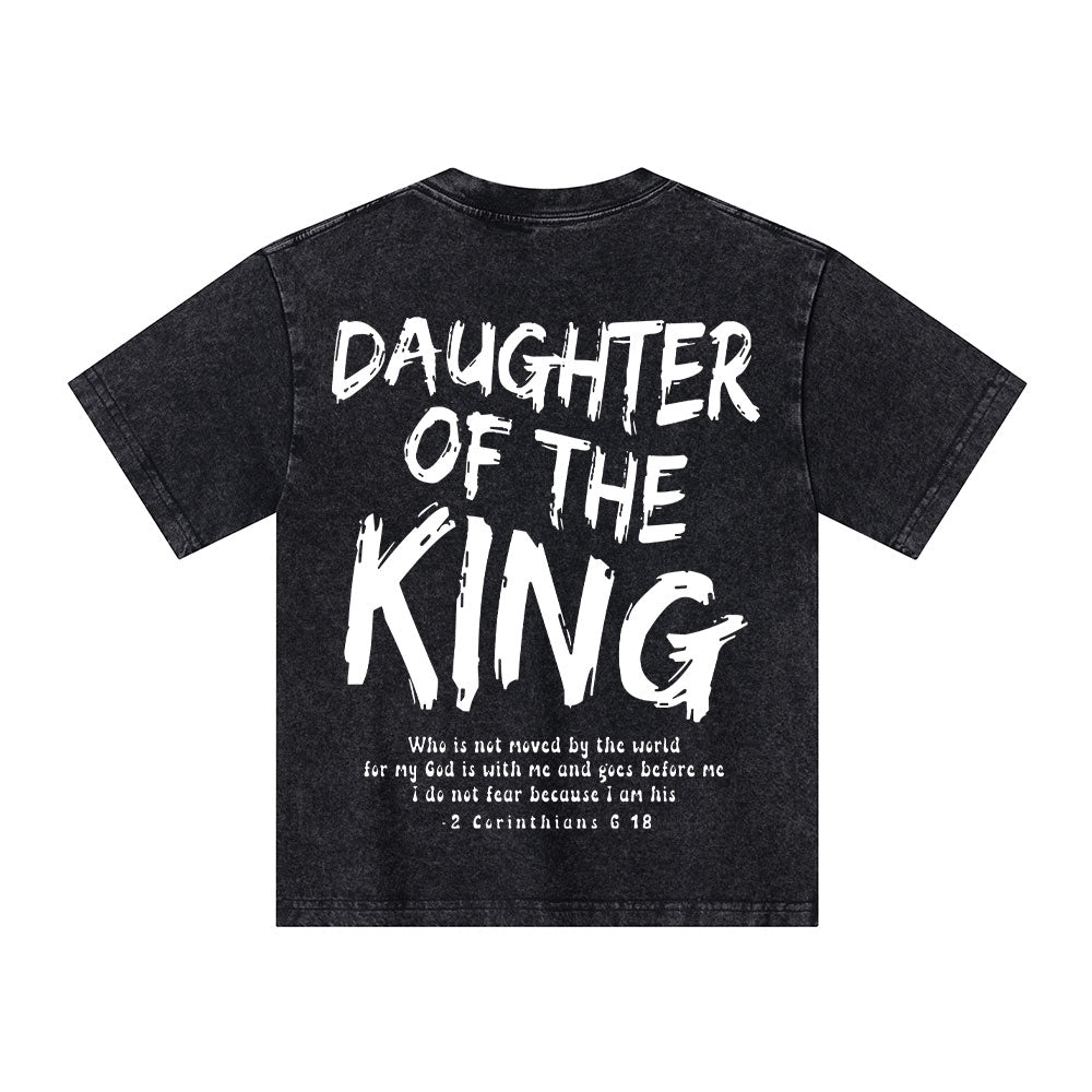 Daughter Of The King Christian Kid Washed T-Shirt