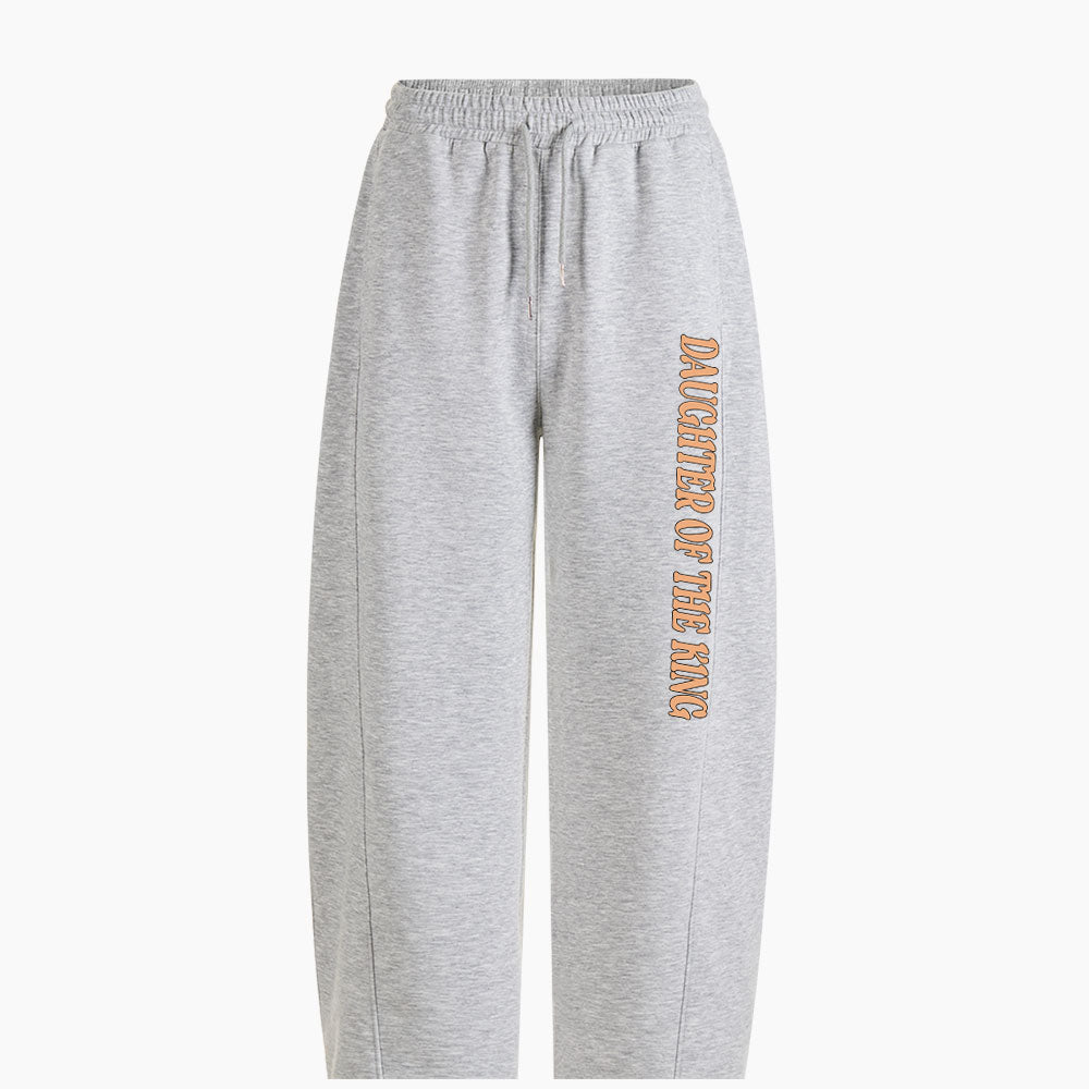 Daughter Of The King Christian Minimalist Knit Barrel Sweatpants