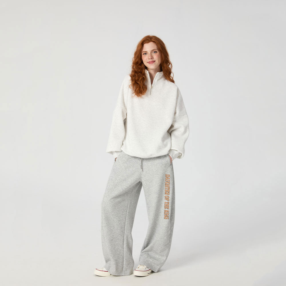 Daughter Of The King Christian Minimalist Knit Barrel Sweatpants