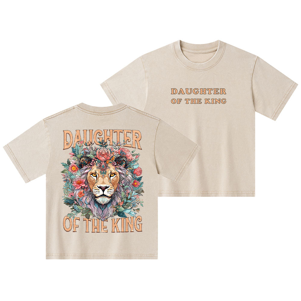 Daughter Of The King Christian Kid Washed T-Shirt