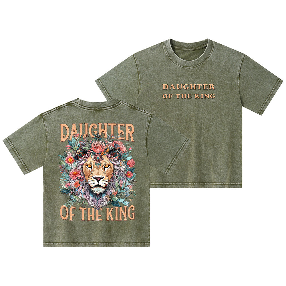 Daughter Of The King Christian Kid Washed T-Shirt