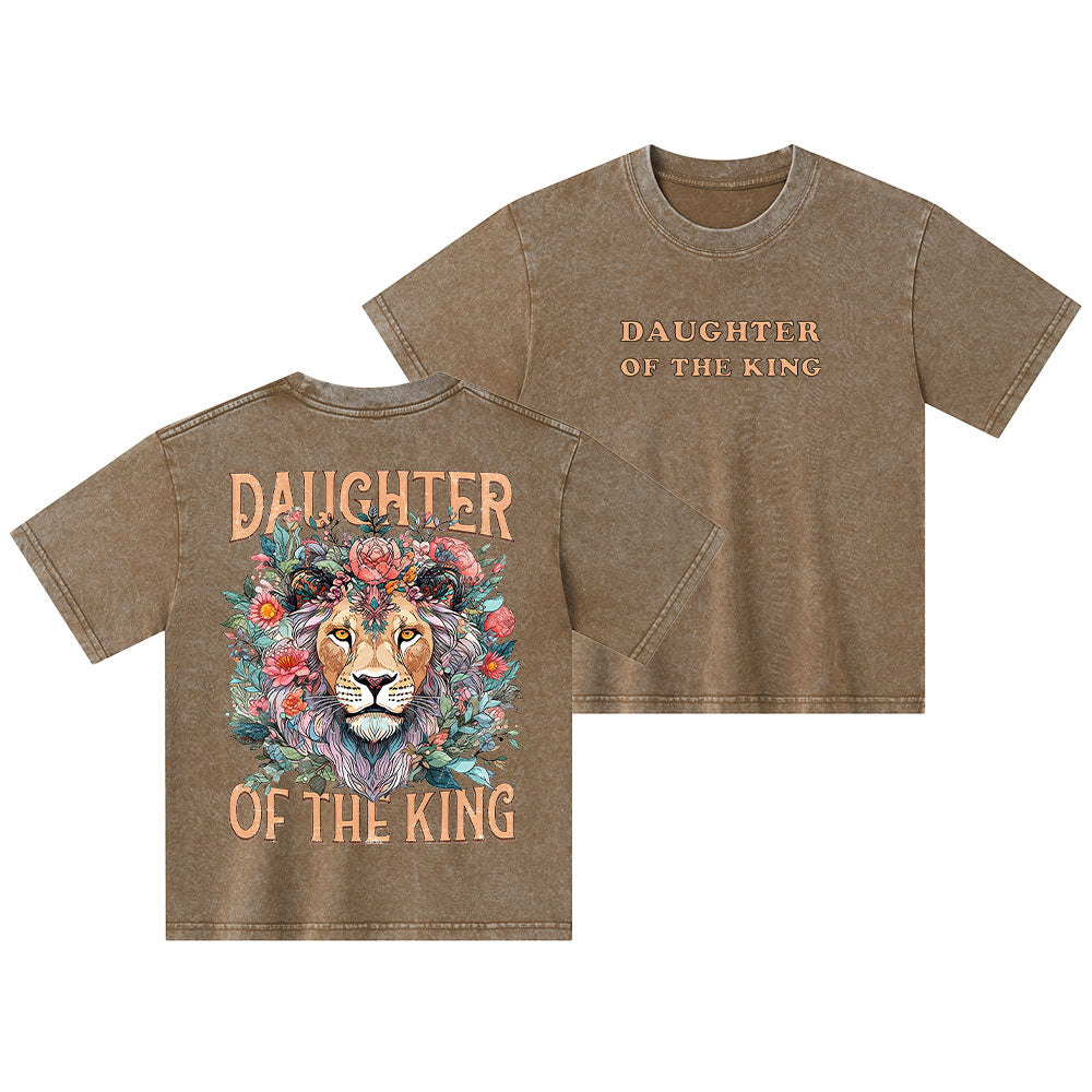Daughter Of The King Christian Kid Washed T-Shirt