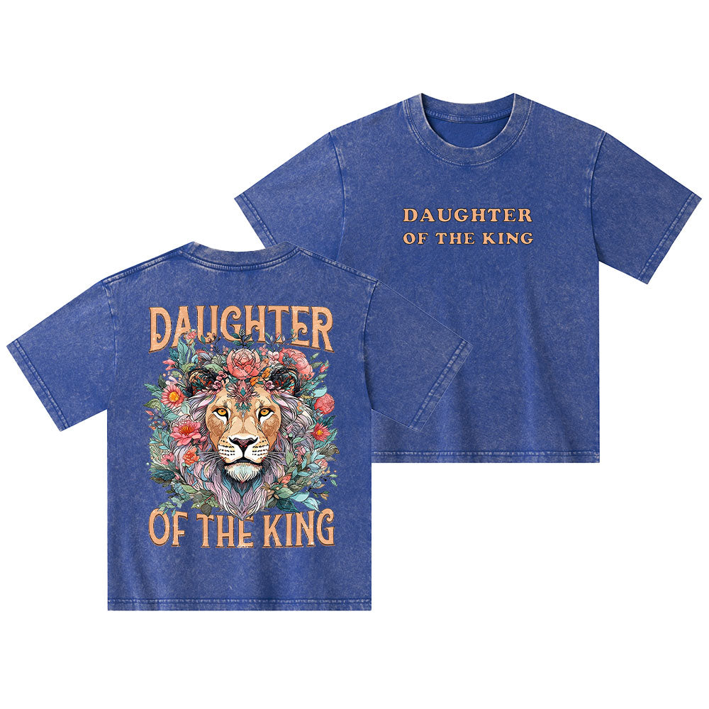 Daughter Of The King Christian Kid Washed T-Shirt
