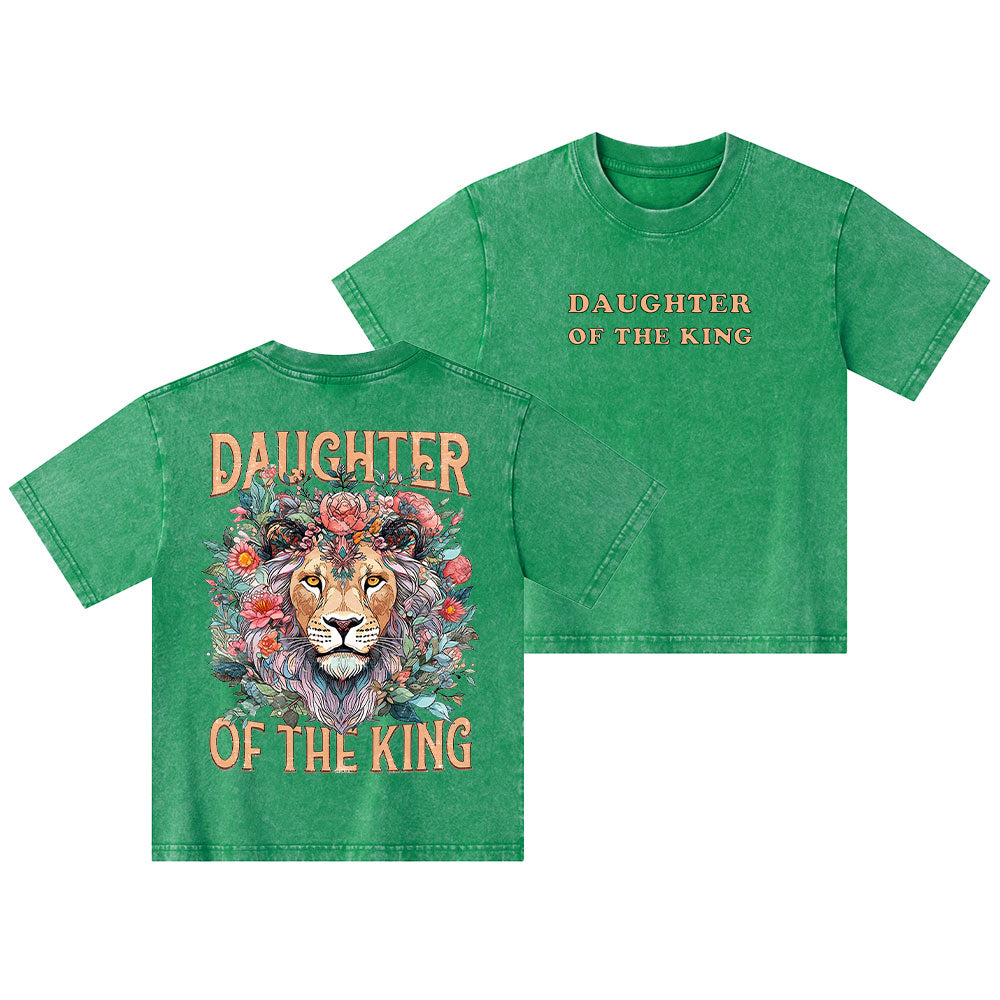 Daughter Of The King Christian Kid Washed T-Shirt
