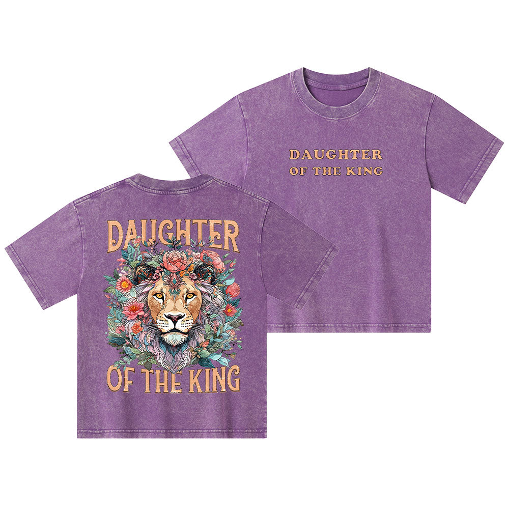Daughter Of The King Christian Kid Washed T-Shirt