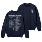 Dear Person Behind Me Christian Fleece Sweatshirt