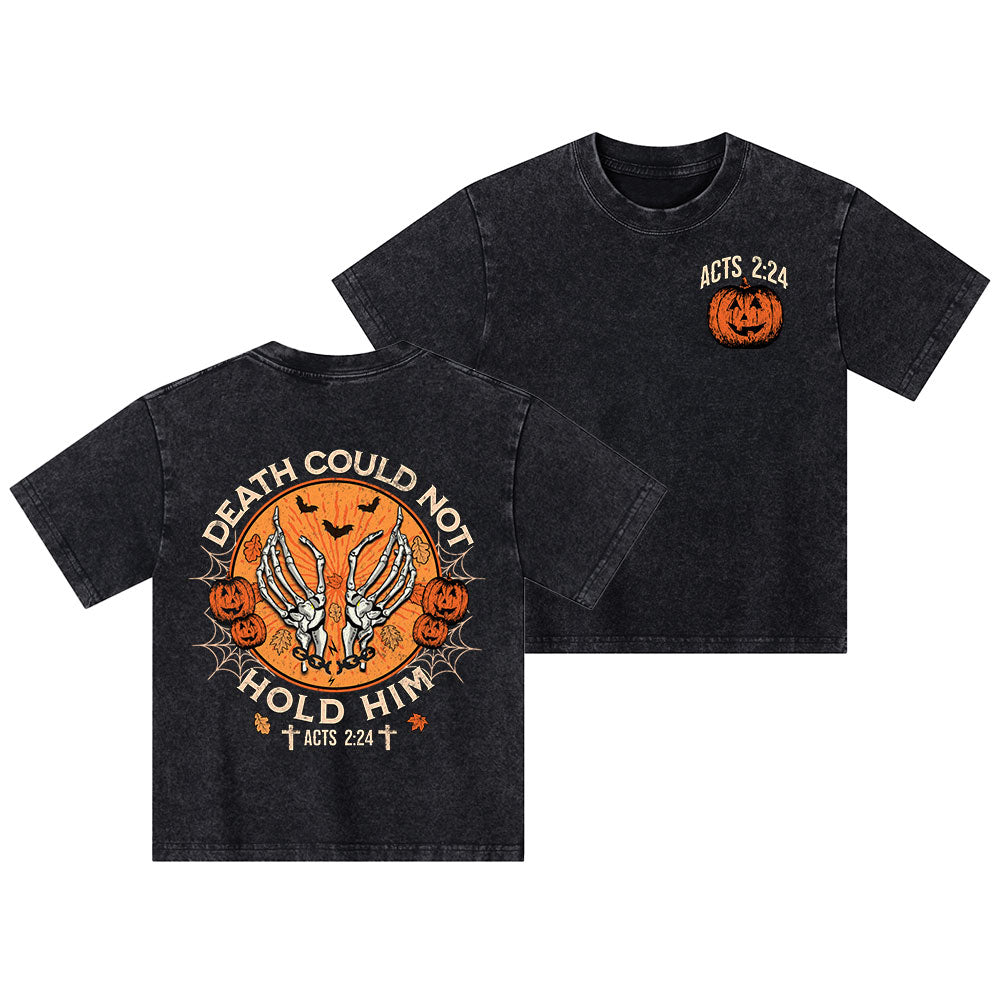 Death Could Not Hold Him Christian Kid Washed T-Shirt