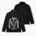 Death Has Been Defeated Christian Denim Jacket