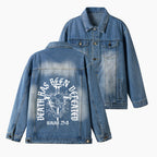 Death Has Been Defeated Christian Denim Jacket