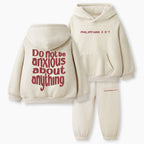 Do Not Be Anxious About Anything Christian Kid Fleece Hoodie Set