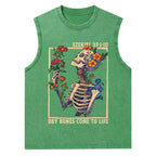 Dry Bones Come To Life Christian Washed Tank Top