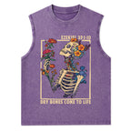 Dry Bones Come To Life Christian Washed Tank Top