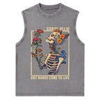 Dry Bones Come To Life Christian Washed Tank Top