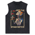 Dry Bones Come To Life Christian Washed Tank Top