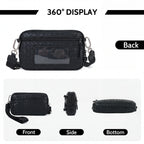 Statshy ¨C Woven Leather Crossbody Wallet
