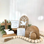 Easter Scene Wooden Decoration