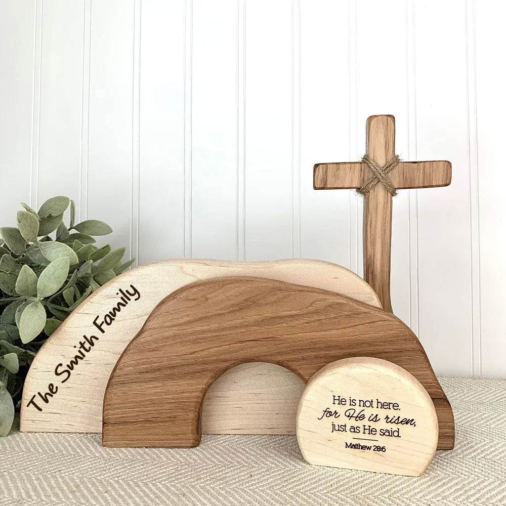 Personalized Easter Wooden Tomb Decoration