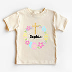 Easter Wreath Christian Kid T-Shirt