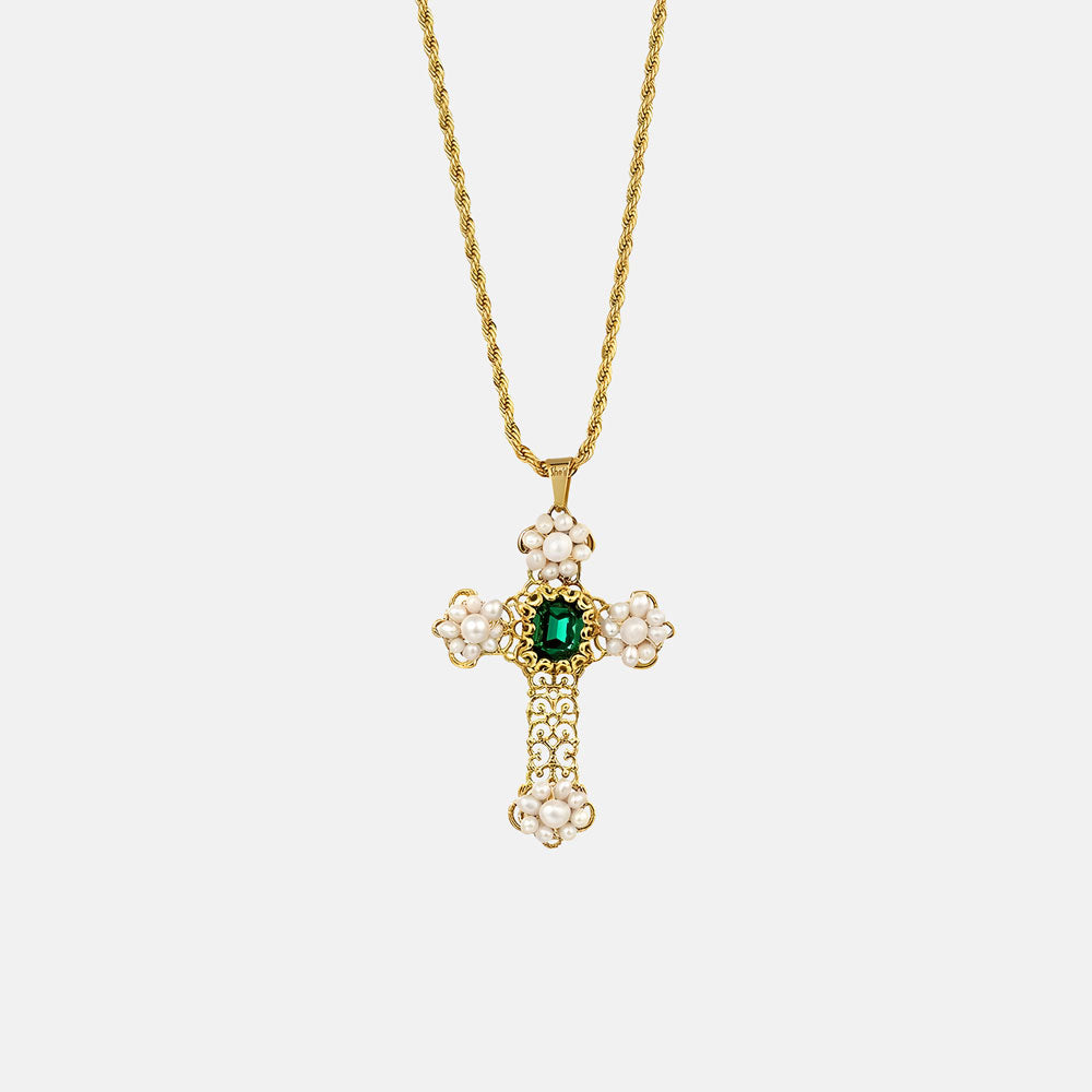 Elegant Cross Christian Necklace